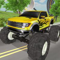 Game monster truck driving simulator game